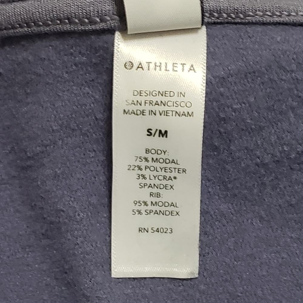 Athleta Ethereal Cocoon Wrap Cardigan Purple Sz S/M - Picture 11 of 13